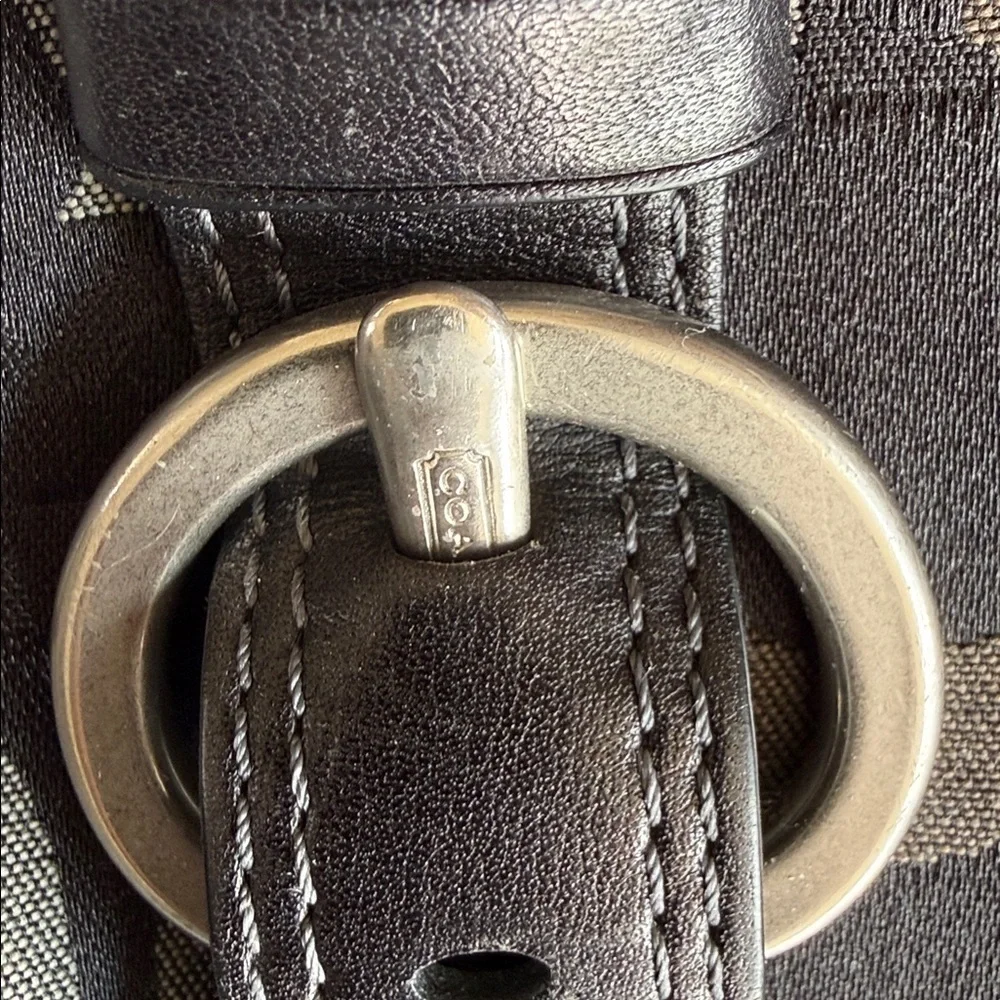 Coach Y2K Hobo Chelsea Signature Jacquard Leather Suede Shoulder Bag hobo